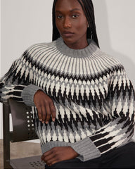 The Fair Isle Crew | Grey / Black Fair Isle