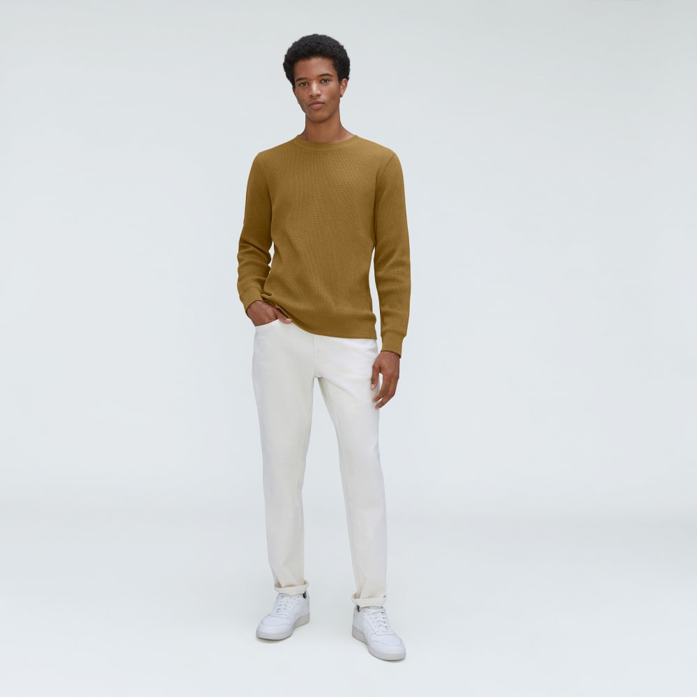 The Waffle Long-Sleeve Crew Tee | Tapenade