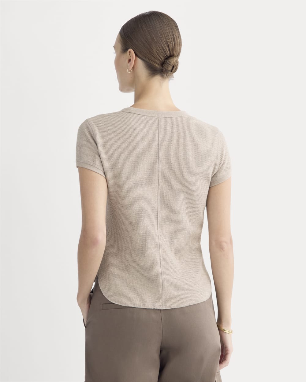 Shrunken Tee in Cozy Waffle | Heathered Oatmeal
