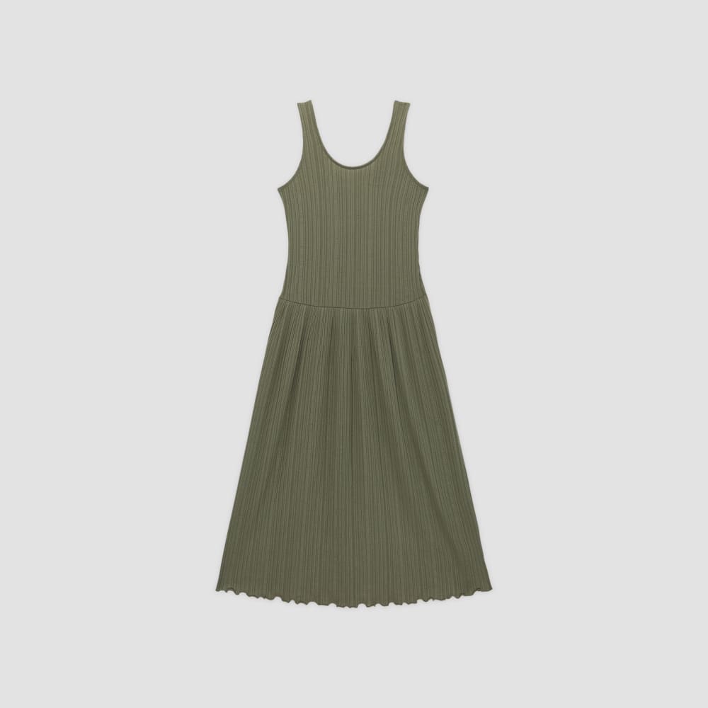 The Rib Soft Knit Scoop-Neck Dress | Kalamata