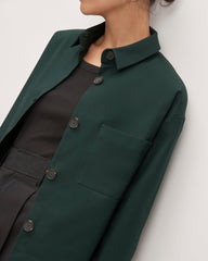 The Structured Cotton Cropped Shirt | Scarab