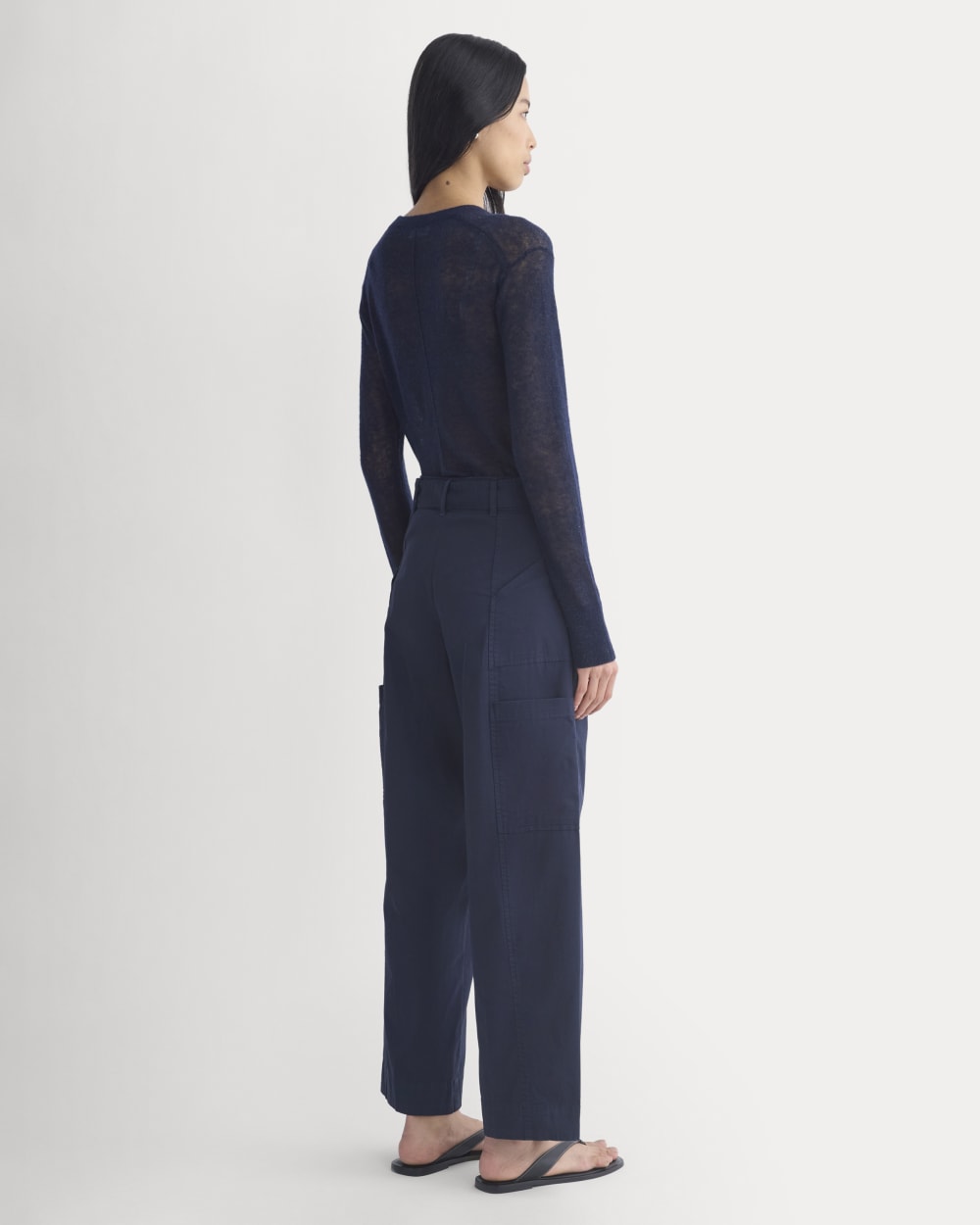 Utility Straight-Leg Cargo Pant | Navy
