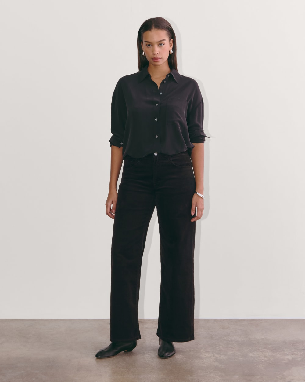 The Mid-Way Pant in Corduroy | Black