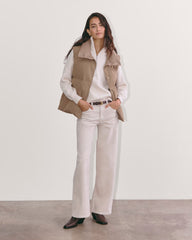 The Puffer Vest | Taupe Grey