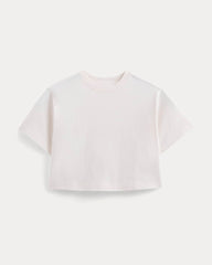 The Premium Weight Cropped Tee | Bone