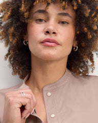 The Henley Shirt in Silky Cotton | Dusty Rose