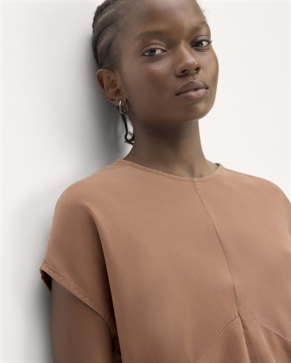 The Drape Top in Butterlite | Carob Brown