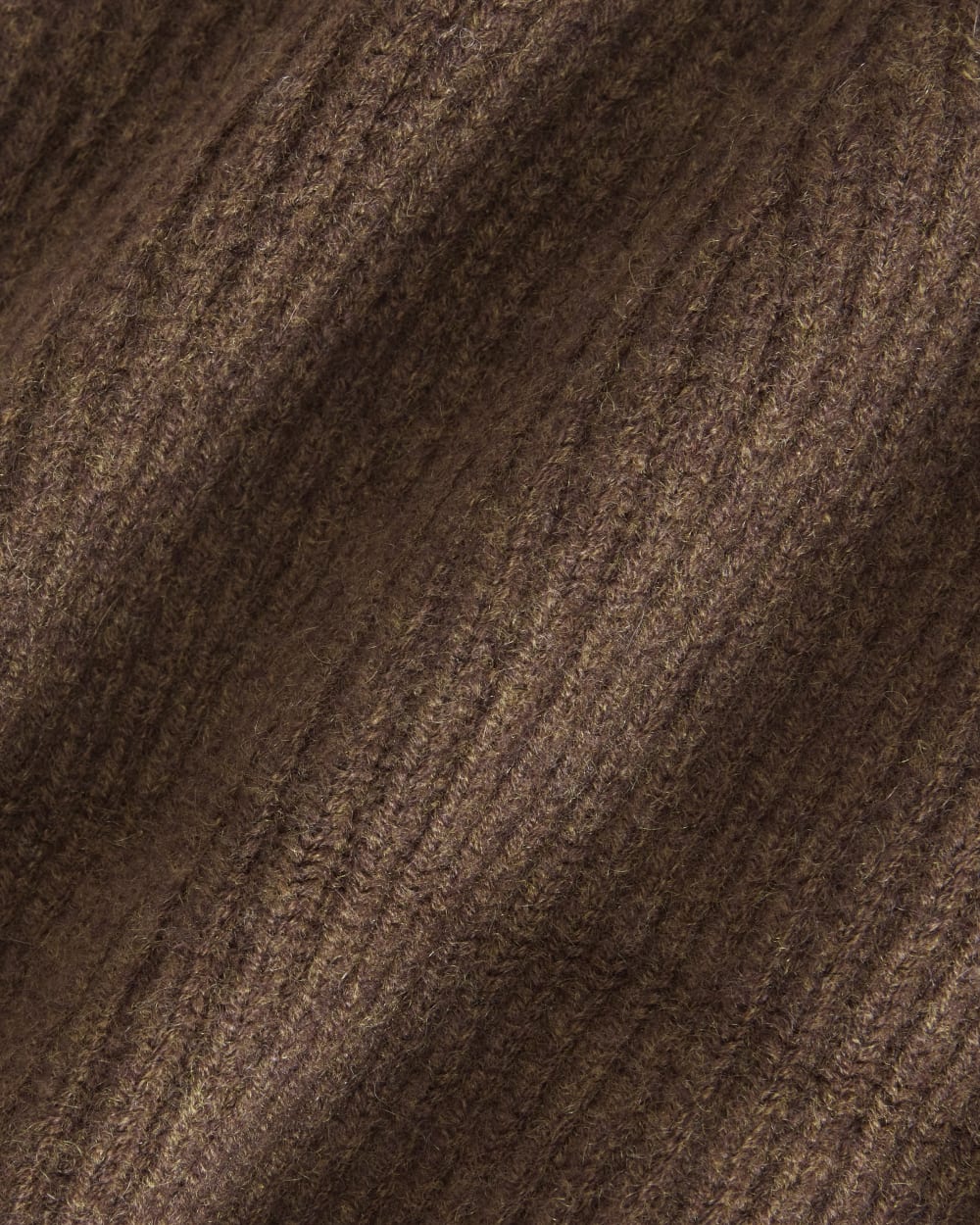 The Cashmere Fine Rib Beanie | Heather Cocoa