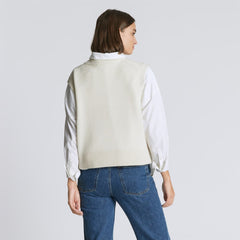 The Cashmere Vest | Bone