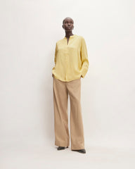 The Hammered Satin Popover Shirt | Raffia