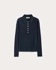 The Polo in Ultrasoft Merino | Navy