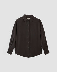 The Oversized Shirt in Butterlite | Black
