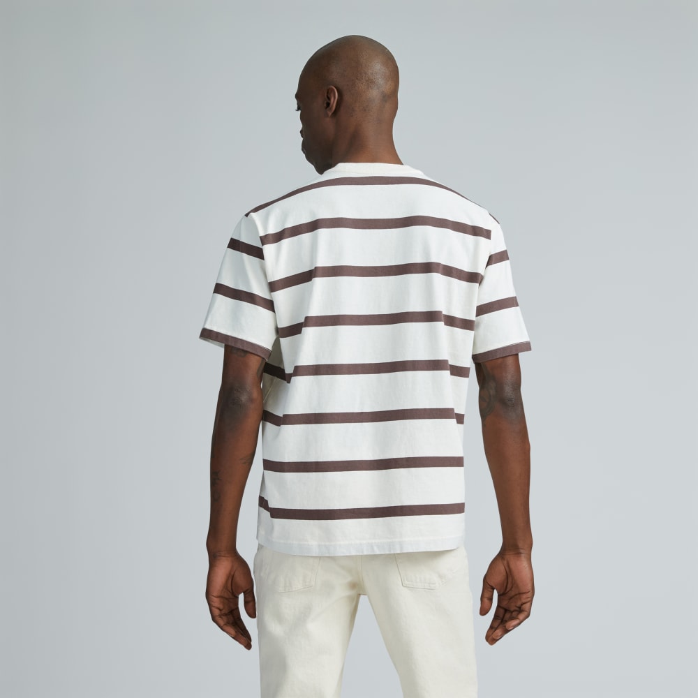The Premium-Weight Relaxed Crew | Uniform | Chocolate Brown / Canvas Tan