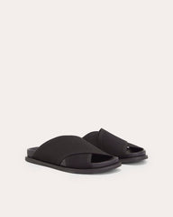 The ReKnit Form Crossover Sandal | Black
