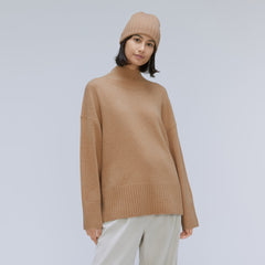 The Cashmere Beanie | Light Camel