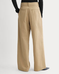 Wide-Leg Trouser in Buttersmooth | Ash Brown | 32" Inseam