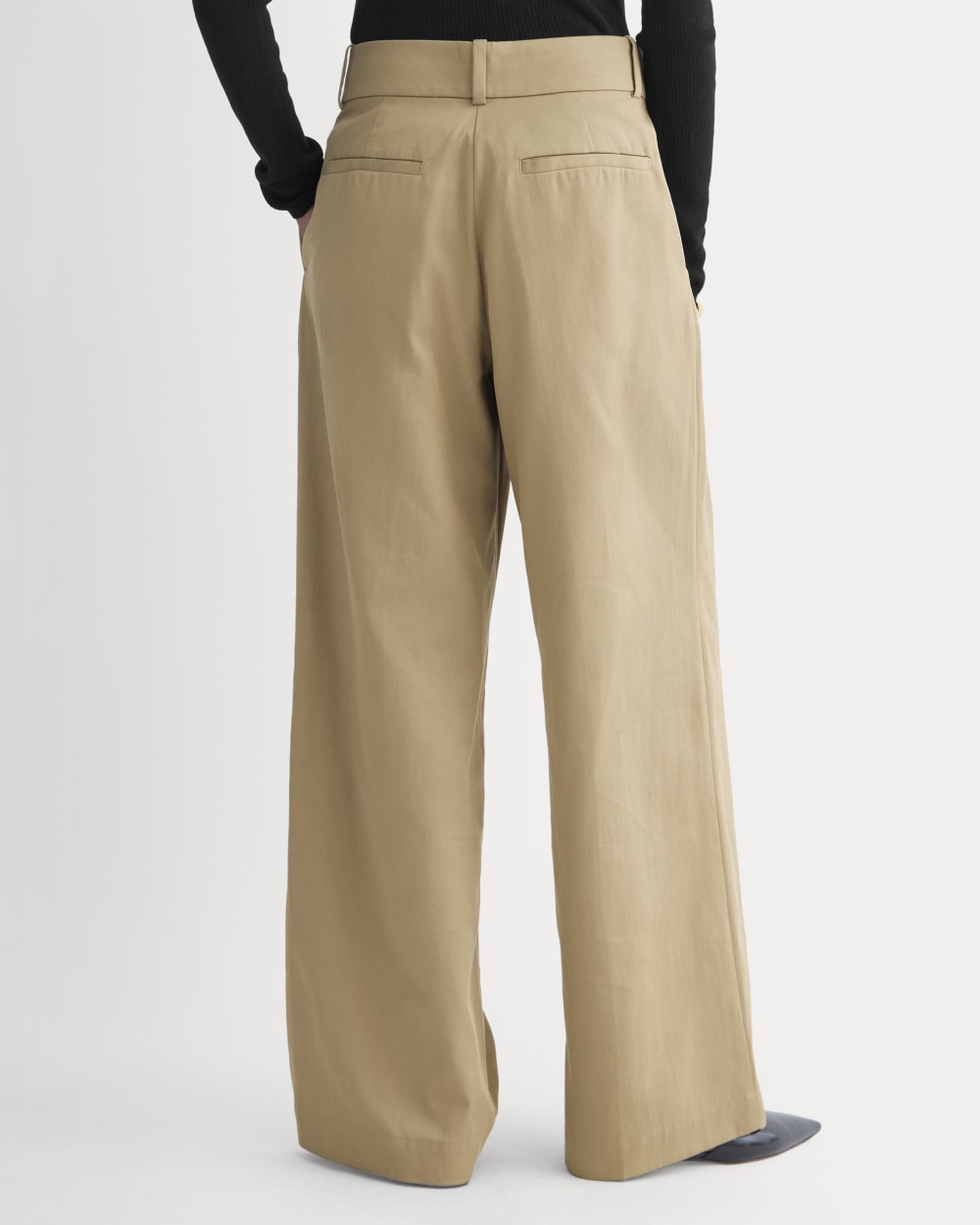 Wide-Leg Trouser in Buttersmooth | Ash Brown | 30" Inseam