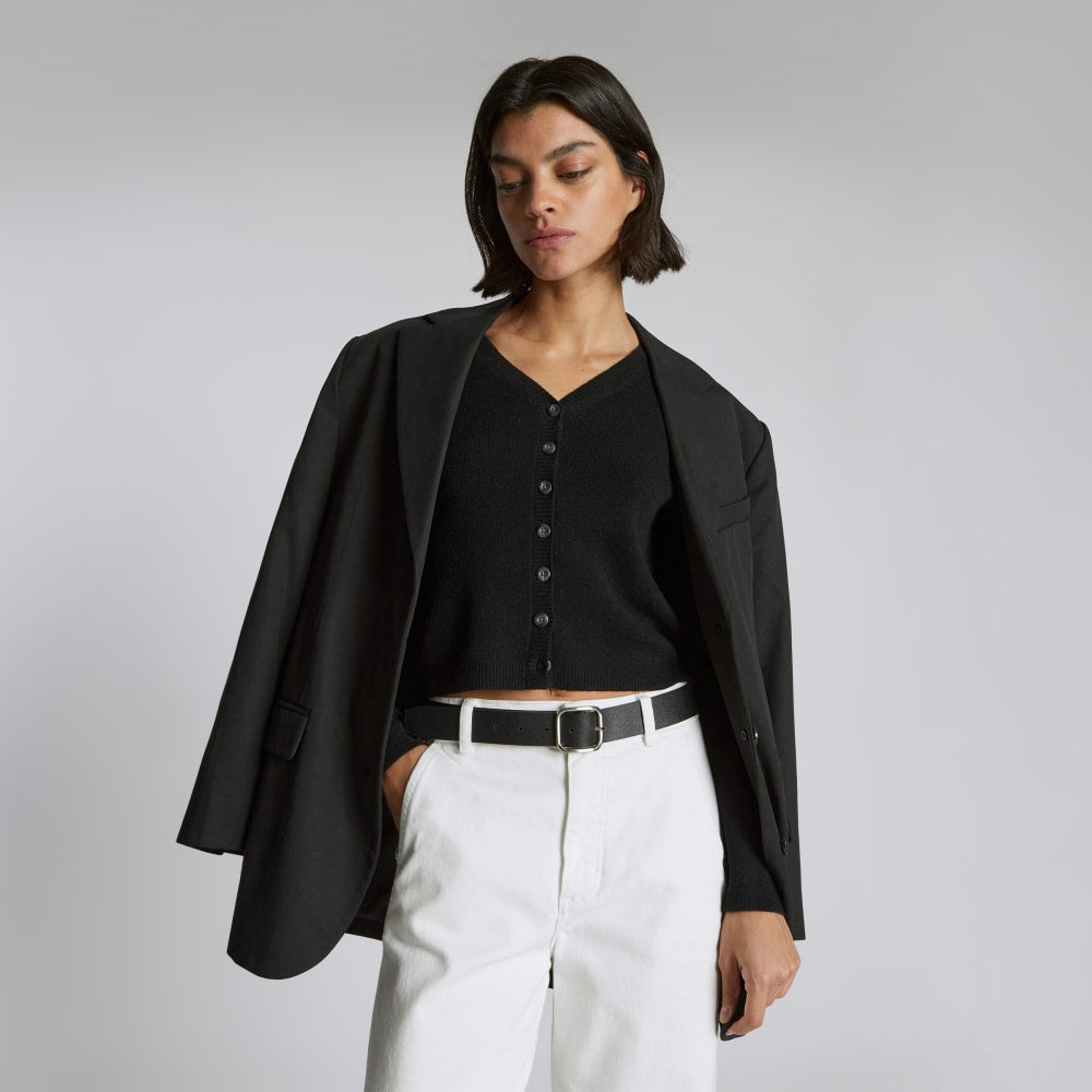 The Luxe Merino Cardigan | Black