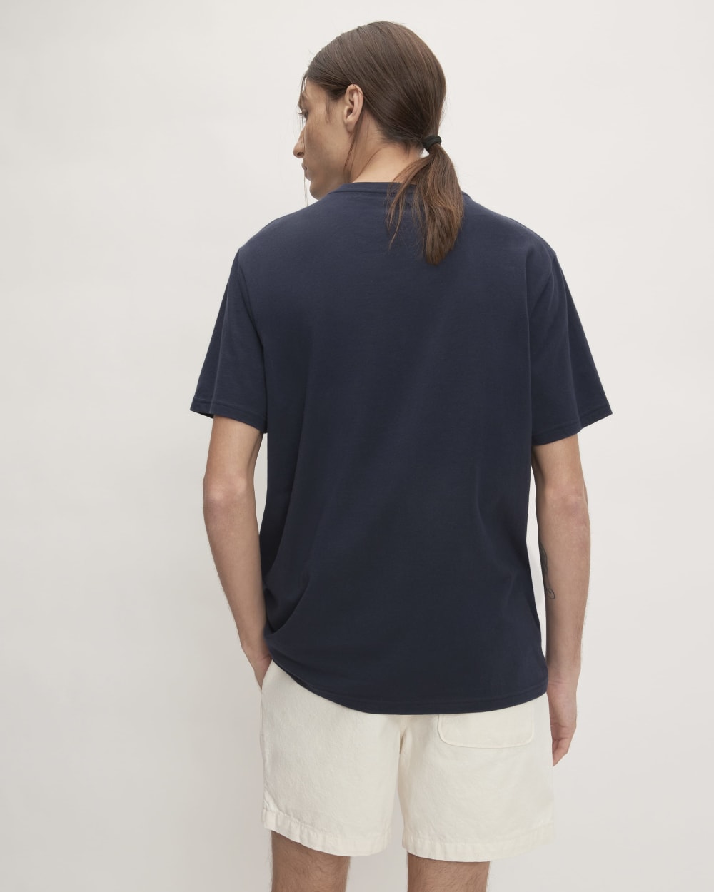 The Essential Organic V-Neck Tee | Deep Navy