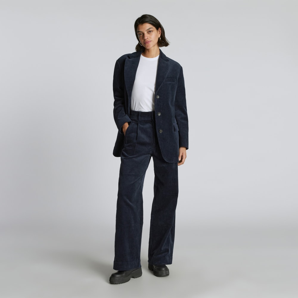 The Corduroy '80s Blazer | Deep Navy