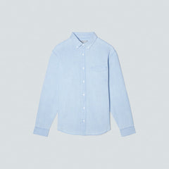 The Relaxed Organic Chambray Shirt  | Icy Blue