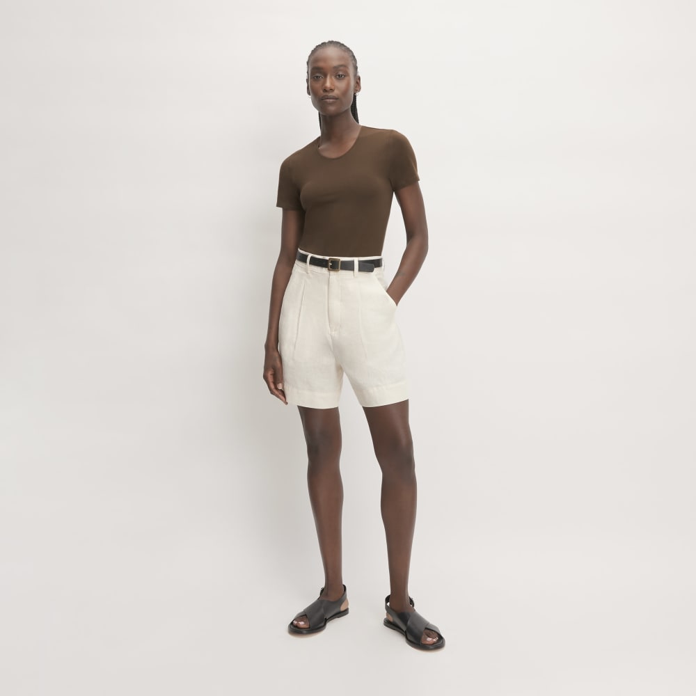 The Supima® Form Crew Neck Tee | Cocoa