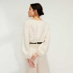 The Linen Long-Sleeve Top | Canvas