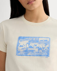 The Everlane x Parks Project Box-Cut Tee | Natural / Granada Sky Blue