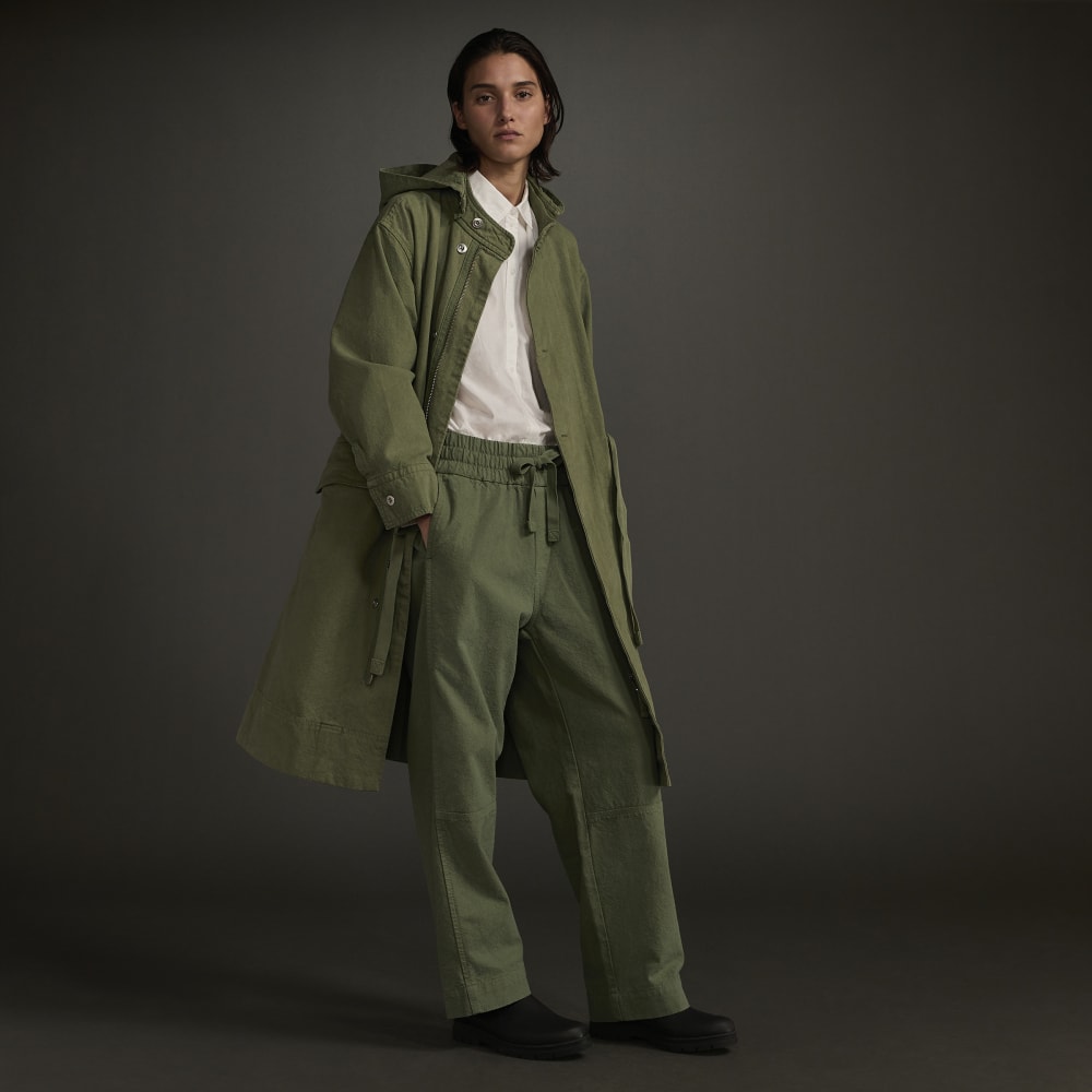 The Canvas Organic Cotton Parka | Forest Green