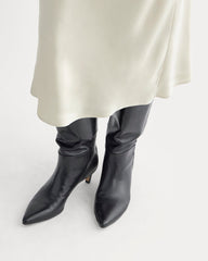 Slip Skirt in Silk Charmeuse | Peyote