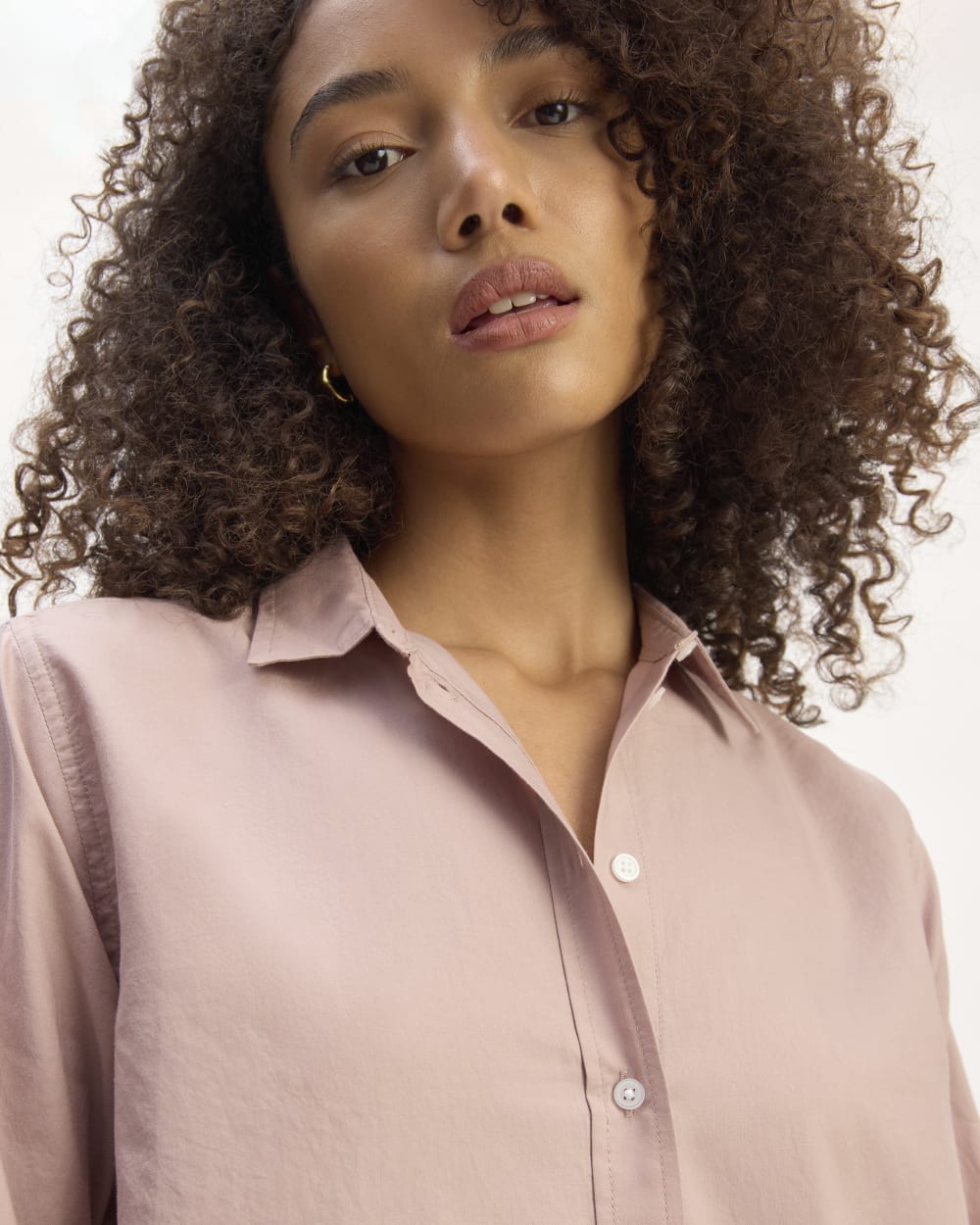 The Must-Have Shirt in Silky Cotton | Dusty Rose