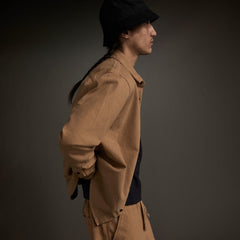 The Canvas Organic Cotton Overshirt | Cappuccino