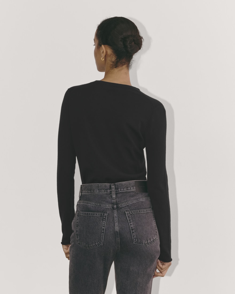 The Crew in Cotton Cashmere | Black