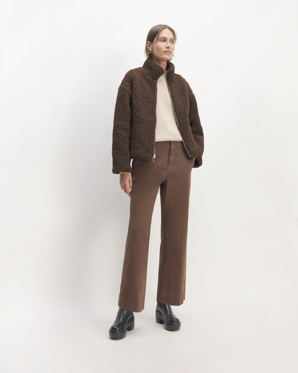 The ReNew Fleece Full Zip | Earth Brown