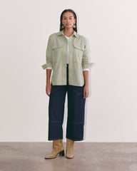 The Boyfriend Shirt in Flannel | Seagrass