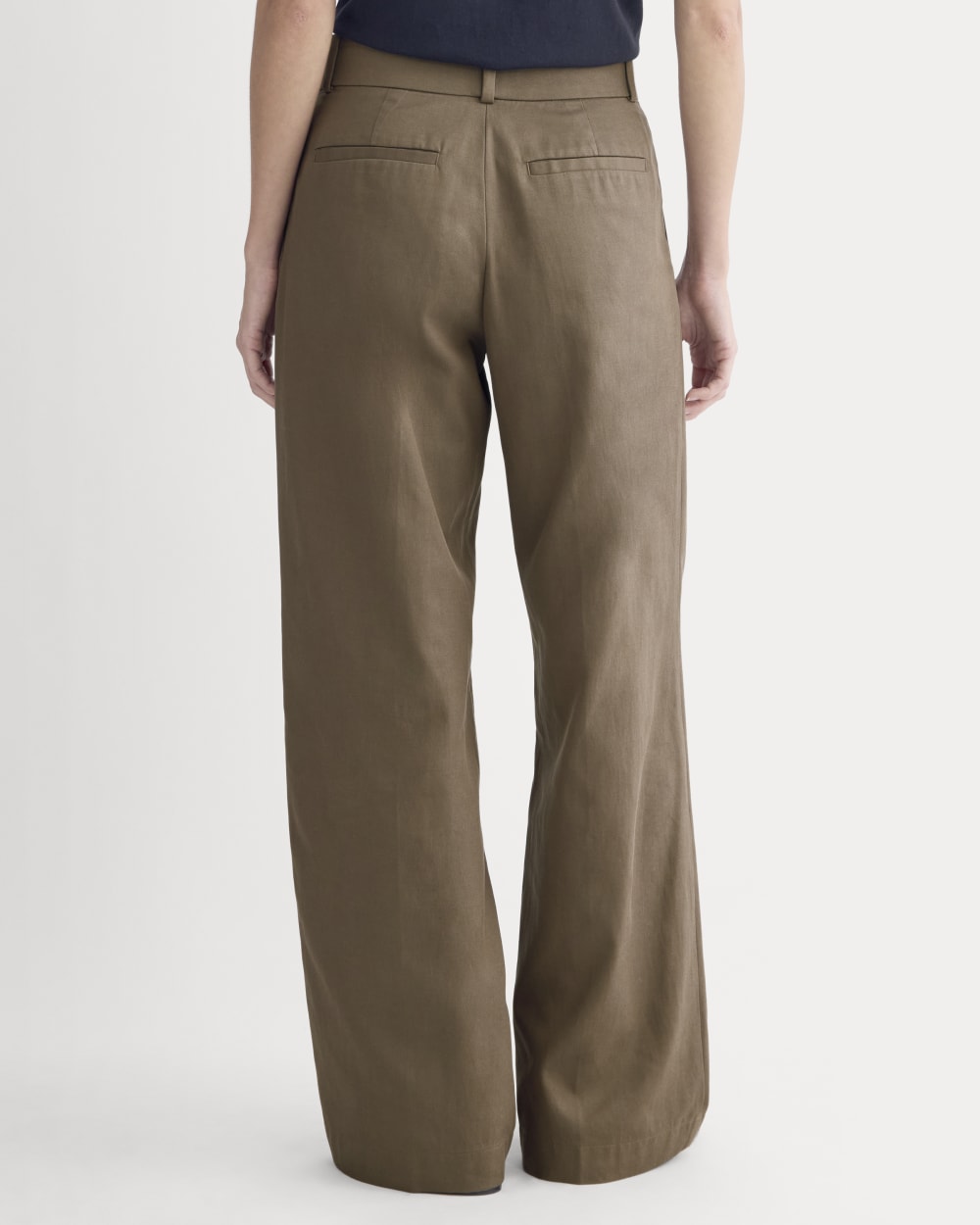 Wide-Leg Trouser in Buttersmooth | Deep Taupe | 32" Inseam
