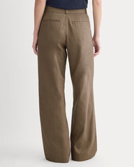 Wide-Leg Trouser in Buttersmooth | Deep Taupe | 32" Inseam