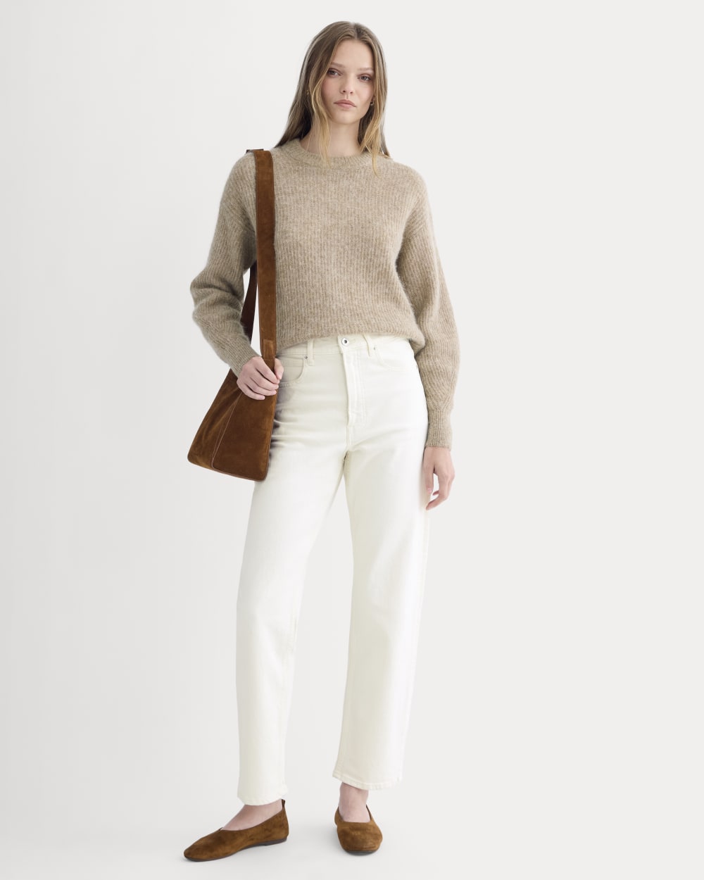 The Cocoon Crew in Alpaca | Dark Heathered Camel