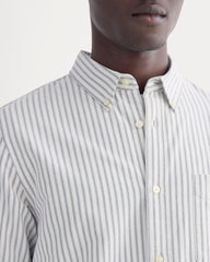 The Slim Oxford Shirt | Bone/Navy | Tall