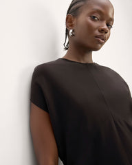 The Drape Top in Butterlite | Black