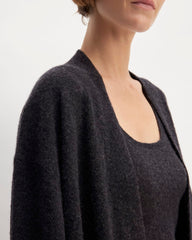 The Cozy-Stretch Long Cardigan | Charcoal